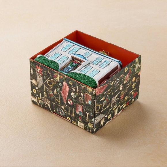 John Derian classic grey house glass Christmas ornament -2025 holiday collection - Picture 3 of 3